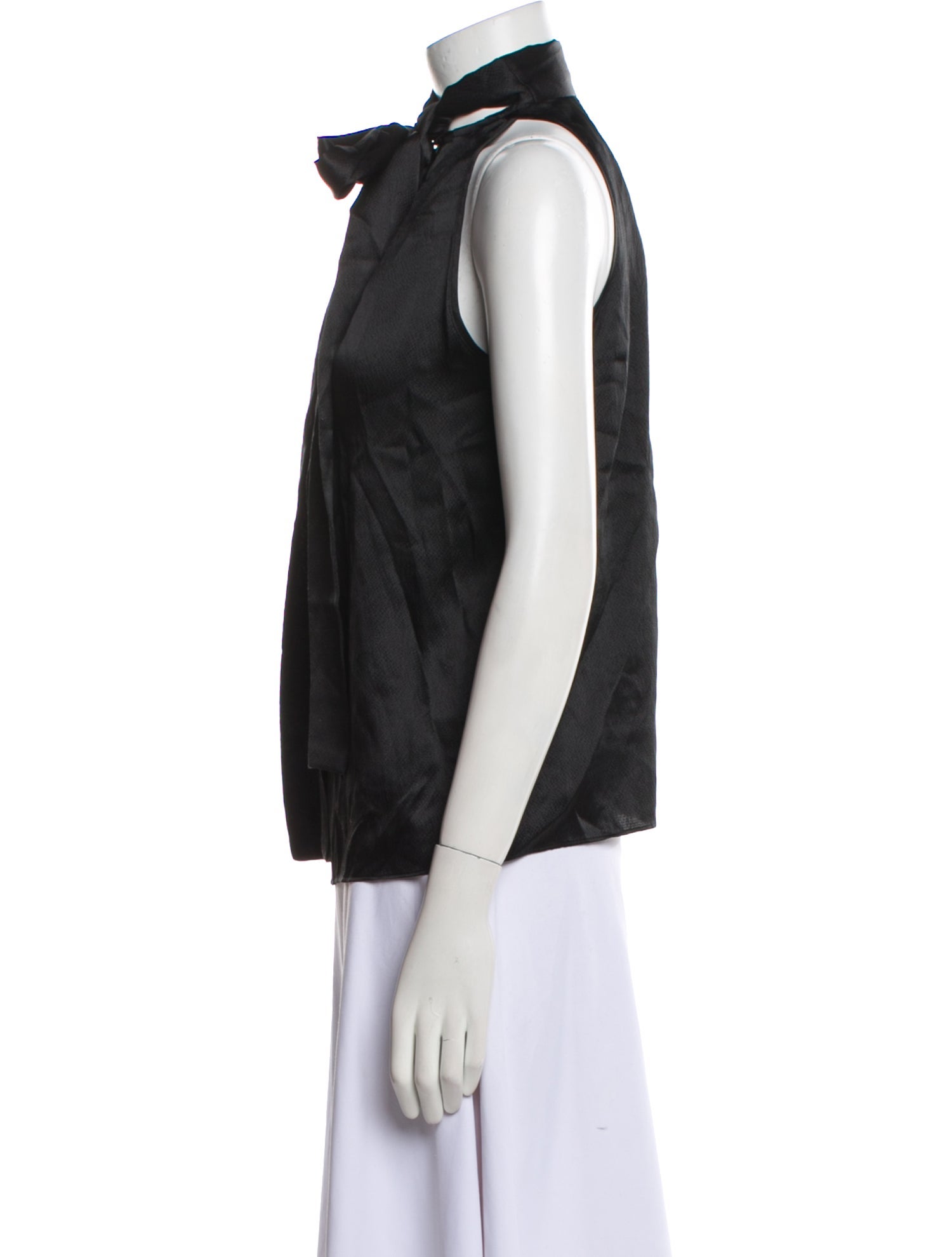 Saloni Silk Mock Neck Blouse w/ Tags