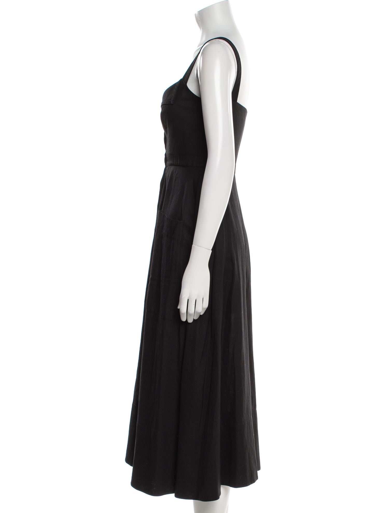 Saloni Square Neckline Midi Length Dress