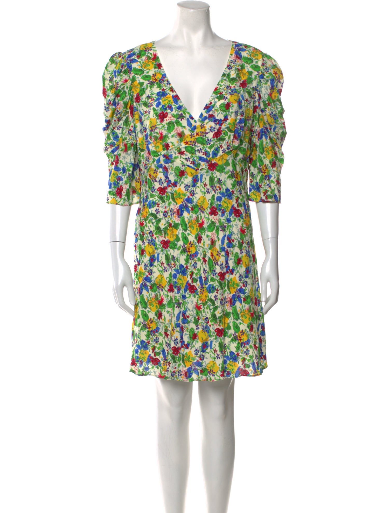 Saloni Floral Print Mini Dress