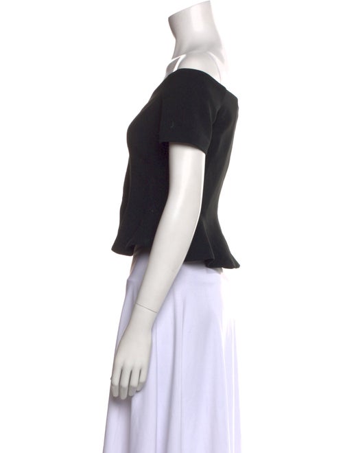 Saloni Off-The-Shoulder Short Sleeve Crop Top