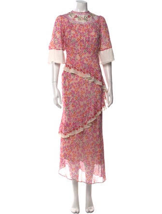 Saloni Silk Long Dress