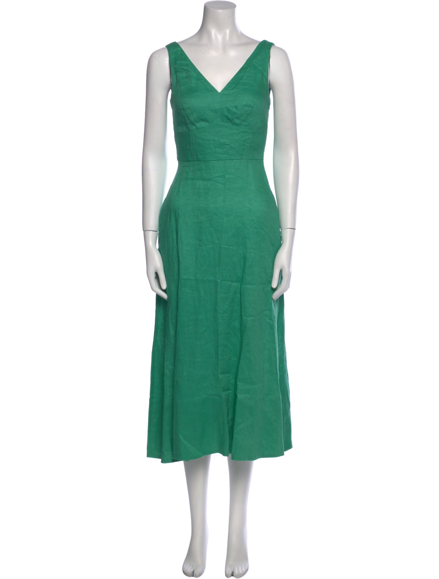 Saloni Linen Long Dress