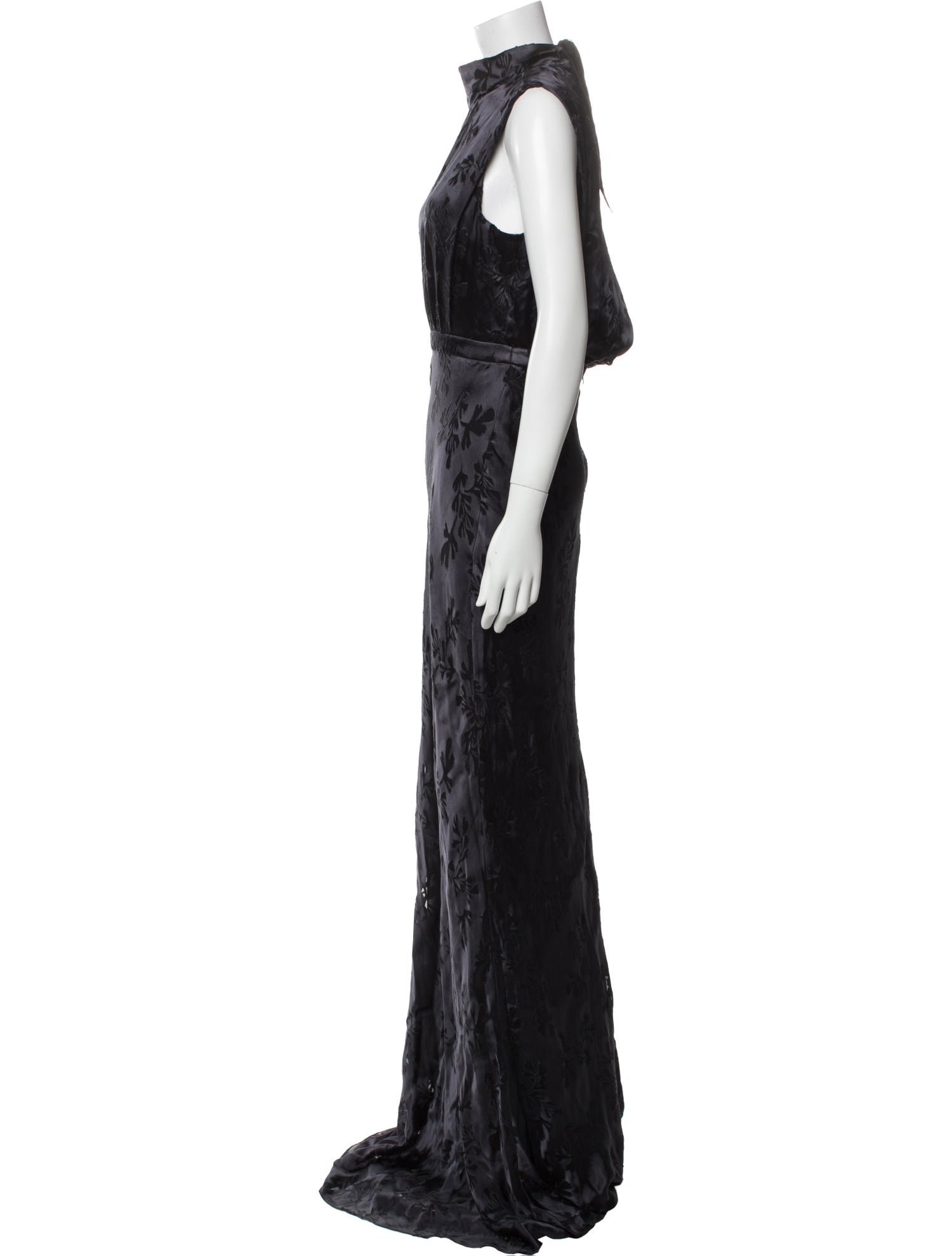 Saloni Lace Pattern Long Dress