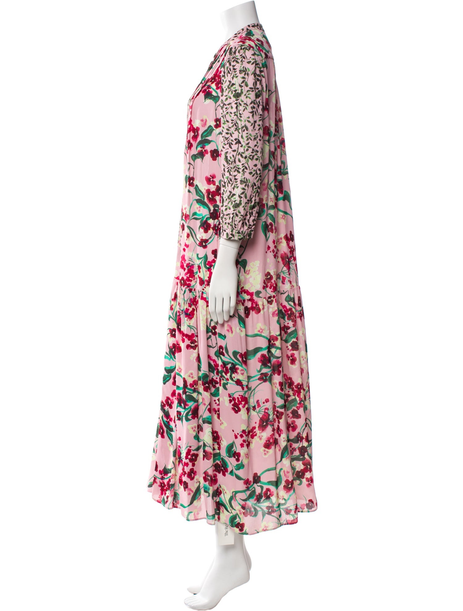 Saloni Floral Print Long Dress