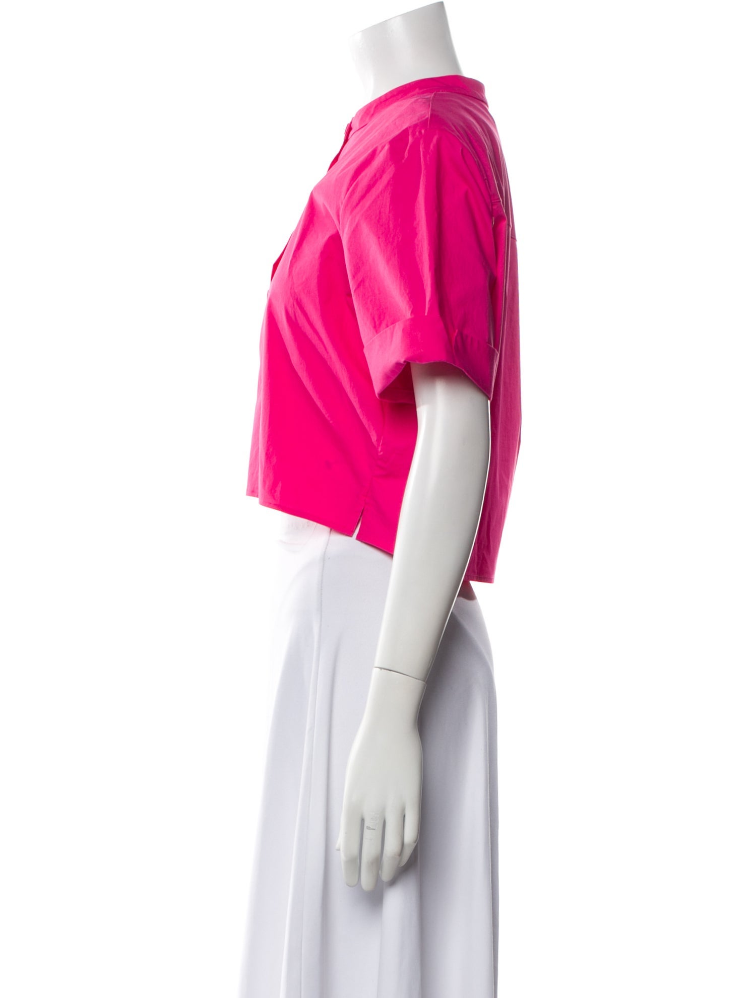 Saloni Crew Neck Short Sleeve Crop Top w/ Tags