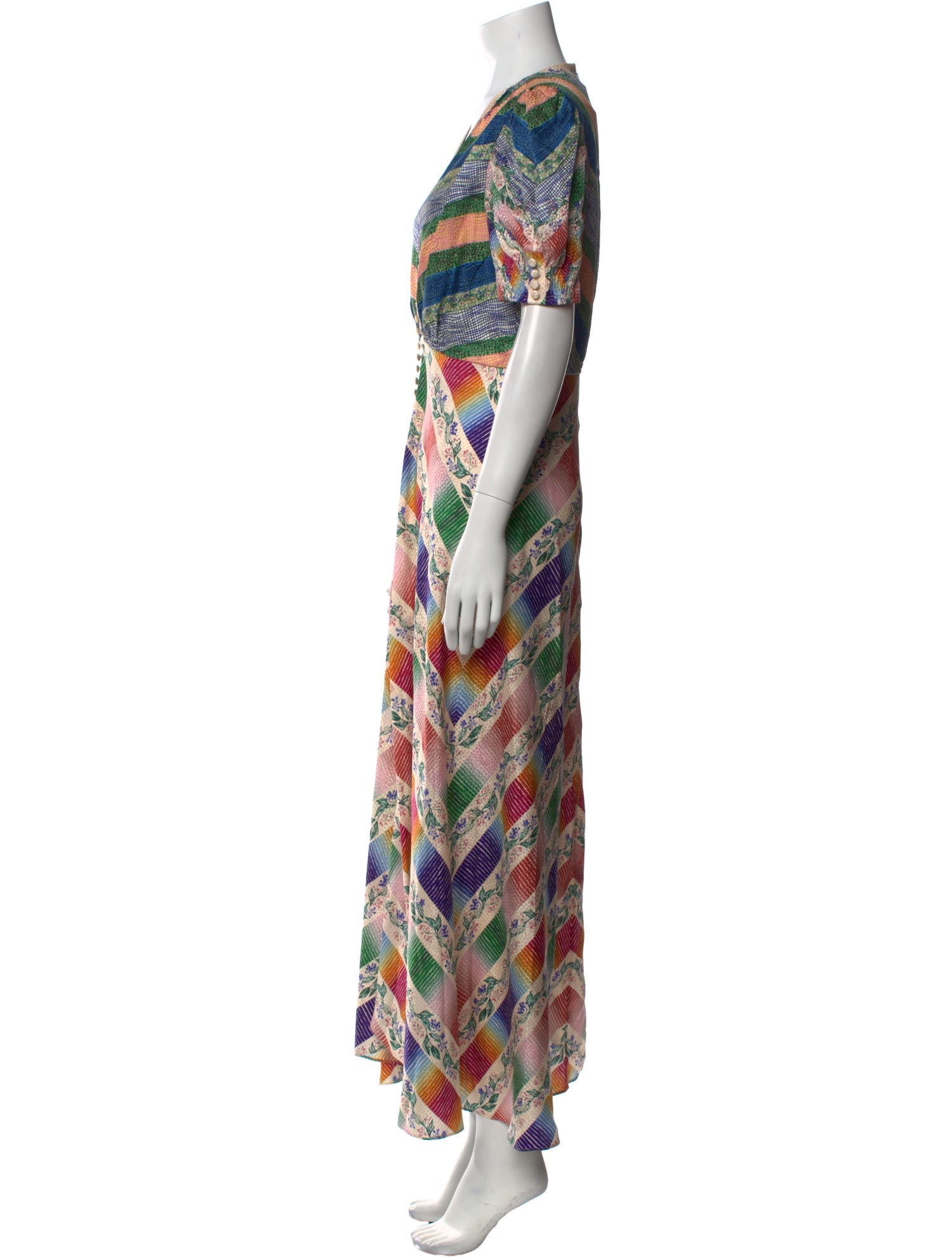 Saloni Printed Long Dress