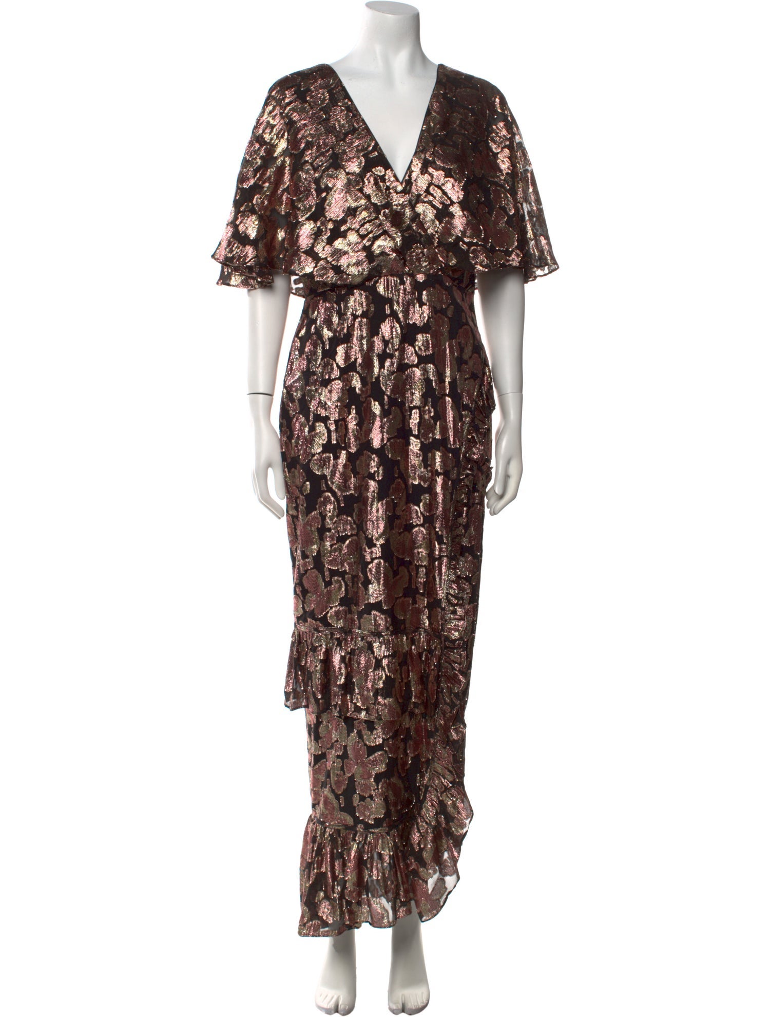 Saloni Silk Long Dress