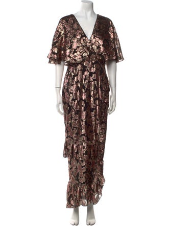 Saloni Silk Long Dress