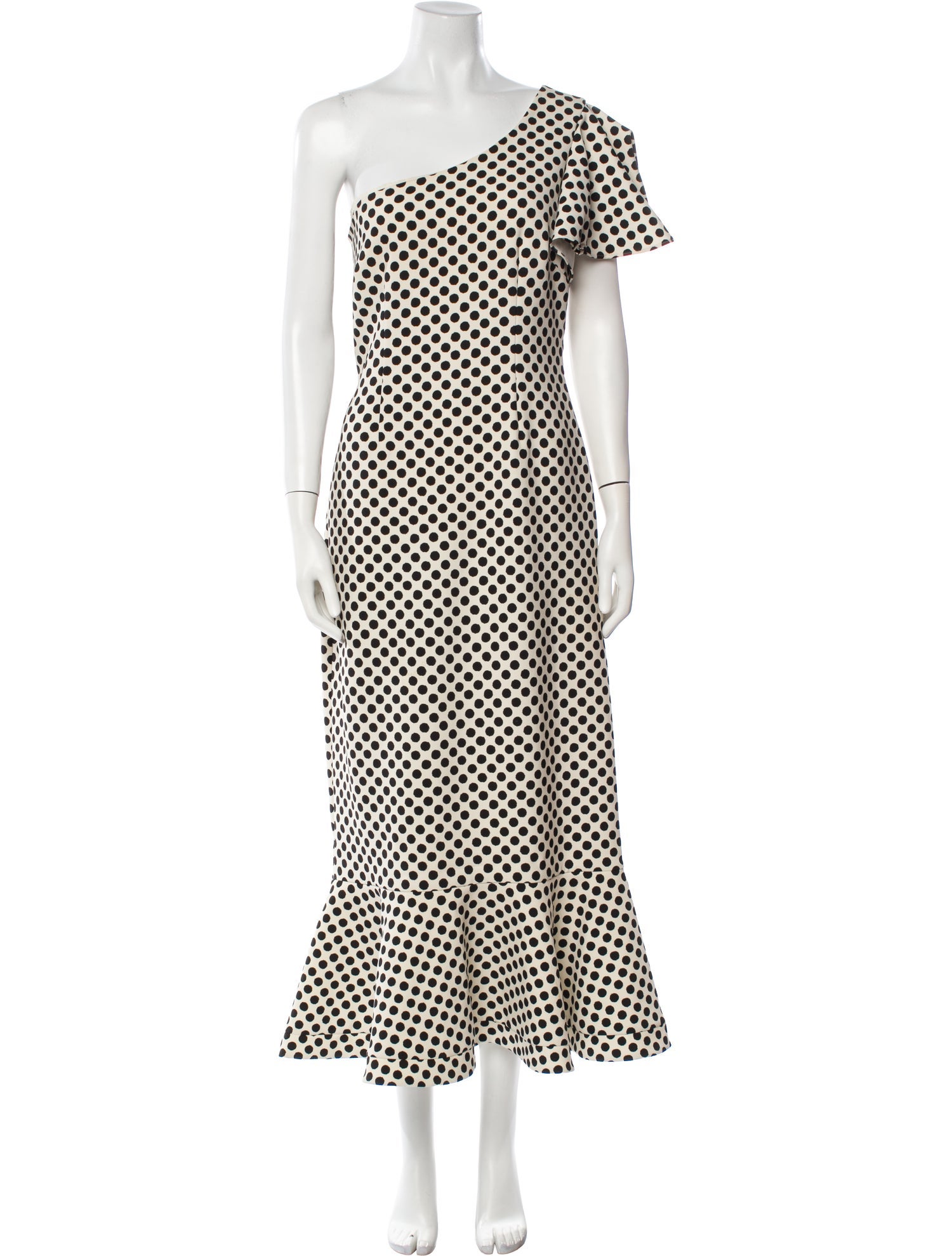 Saloni Polka Dot Print Long Dress