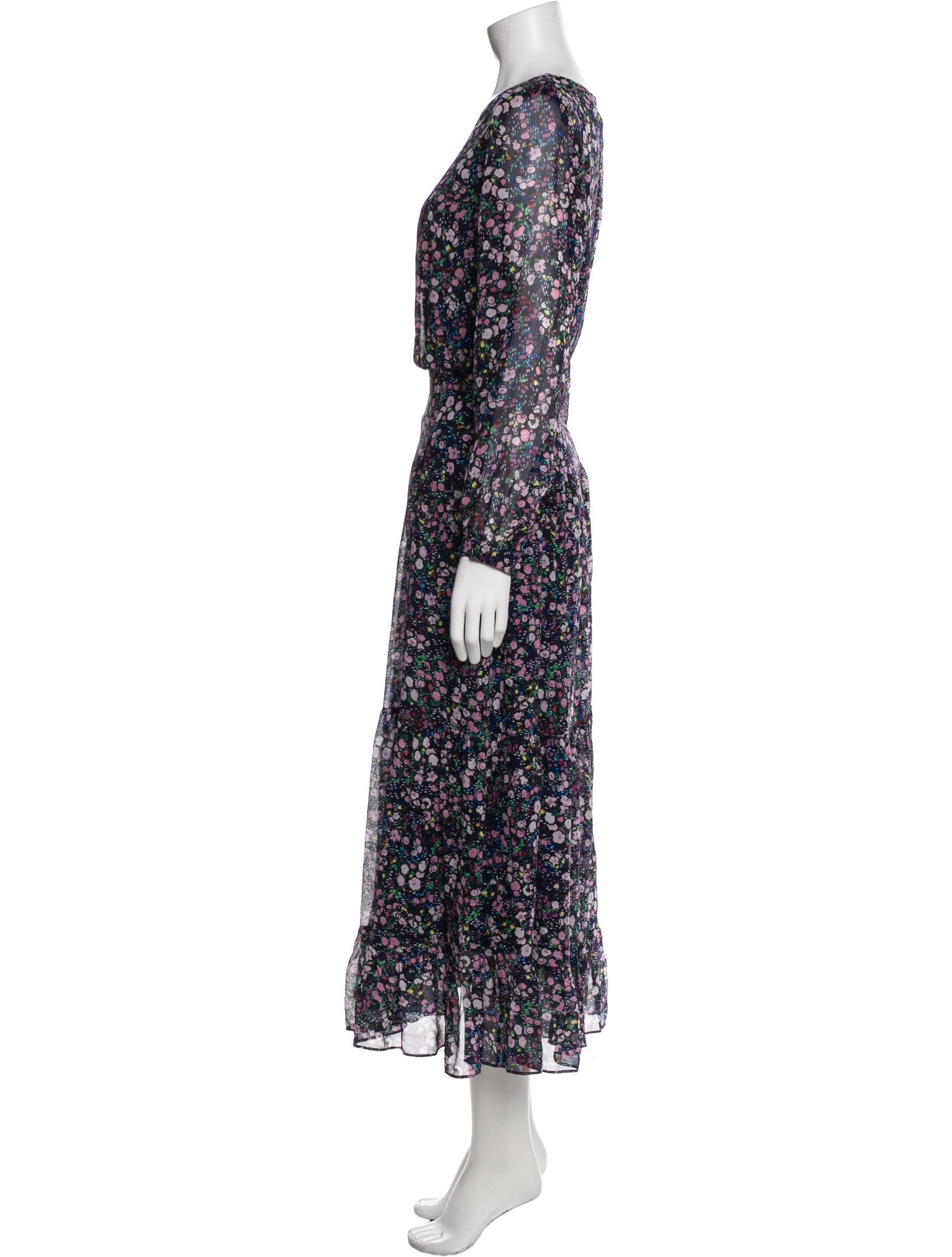 Saloni Silk Long Dress