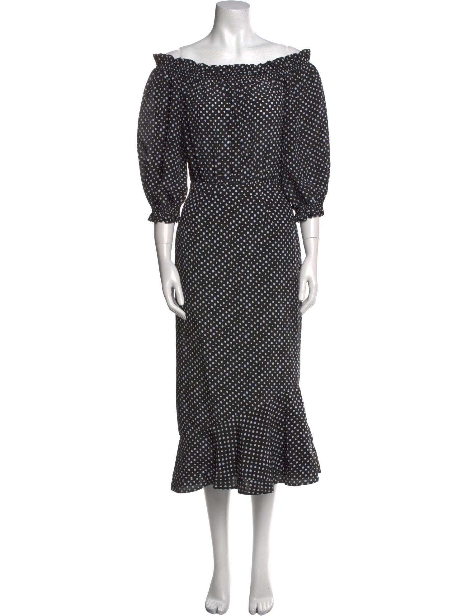 Saloni Silk Midi Length Dress