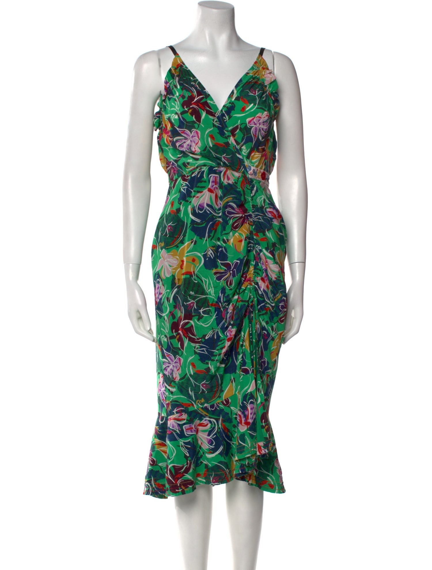 Saloni Silk Midi Length Dress