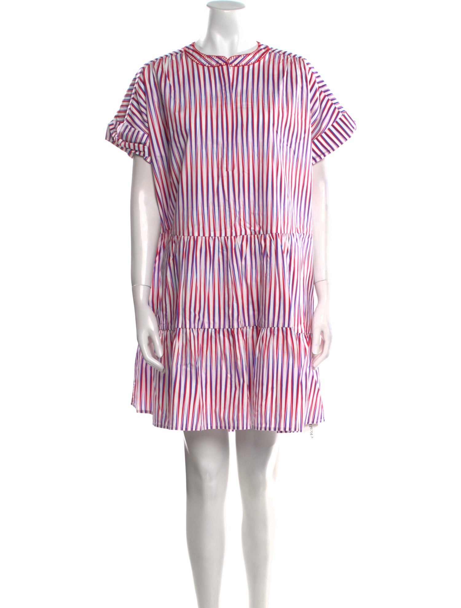 Saloni Striped Mini Dress