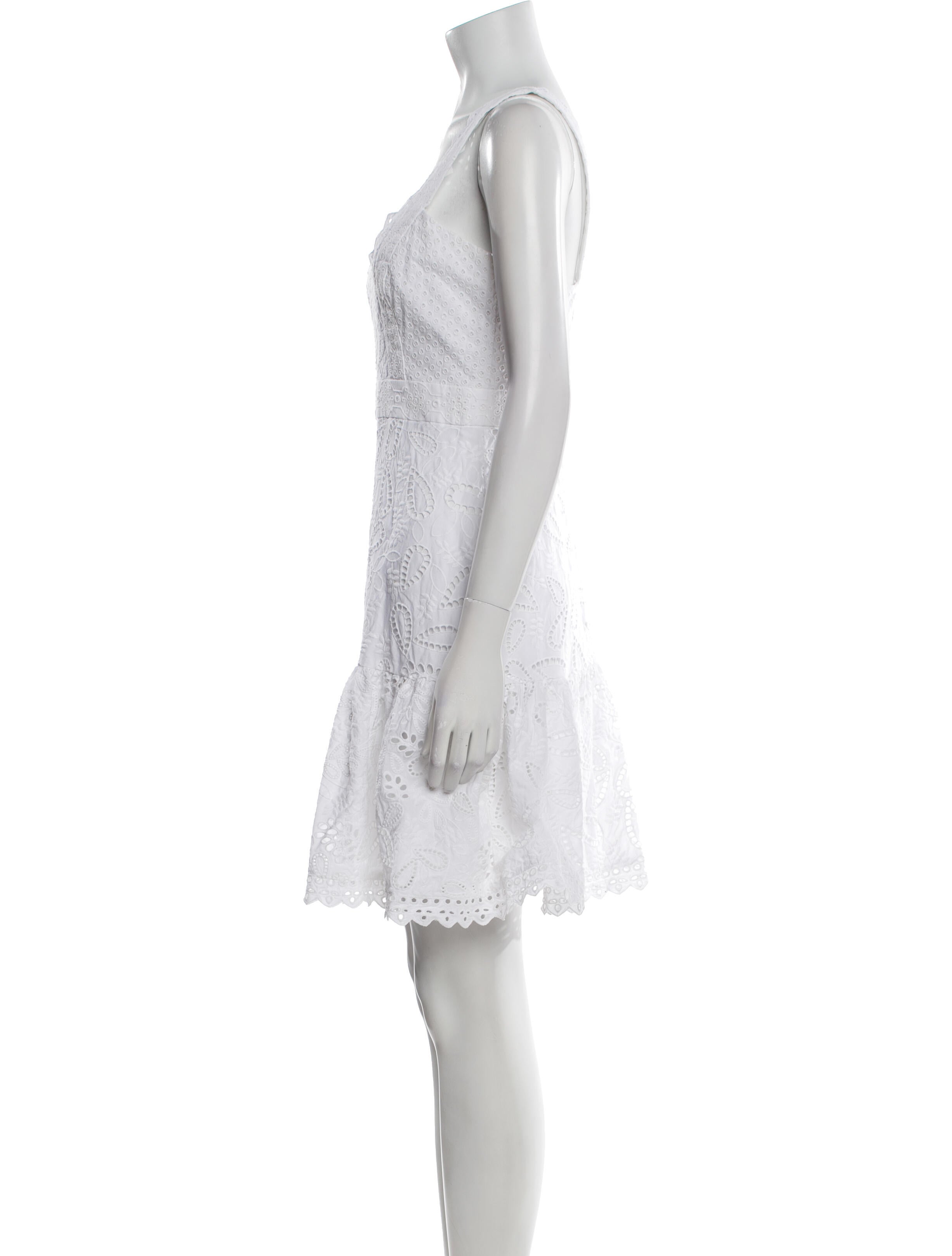 Saloni V-Neck Mini Dress