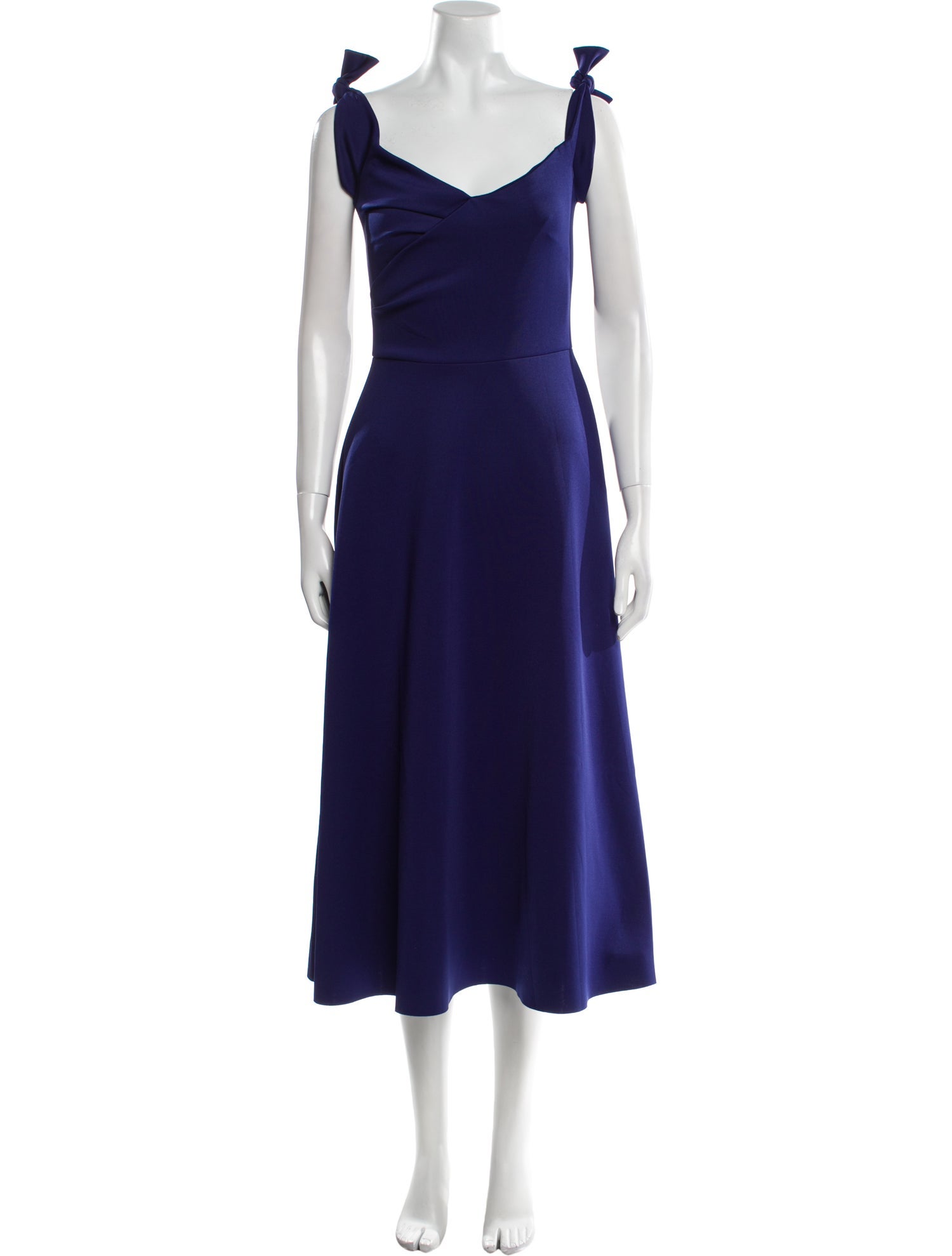 Saloni V-Neck Midi Length Dress w/ Tags