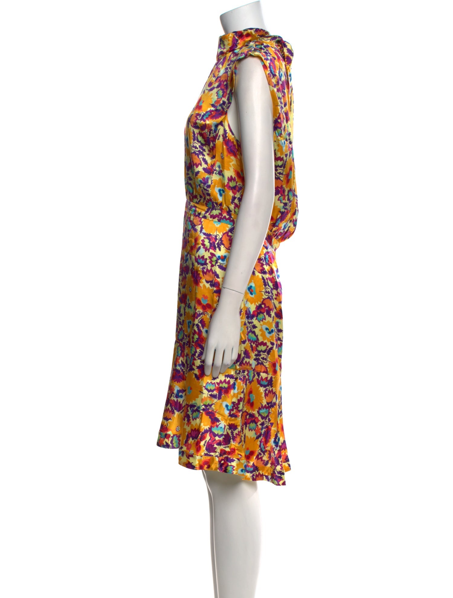 Saloni Silk Knee-Length Dress