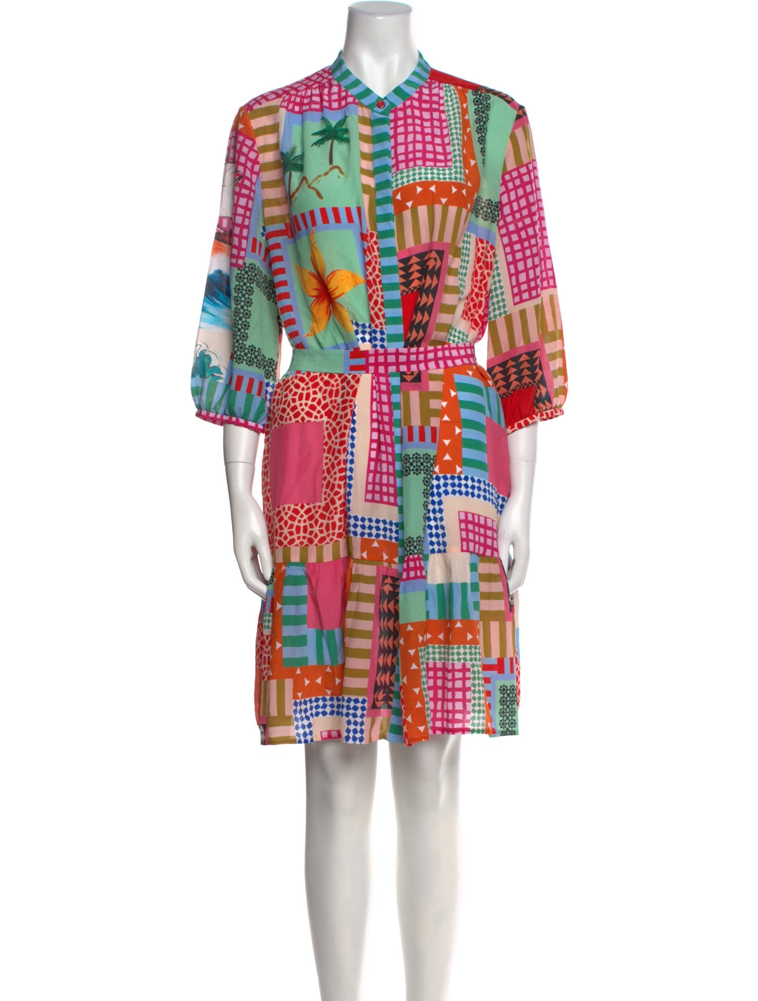 Saloni Silk Knee-Length Dress