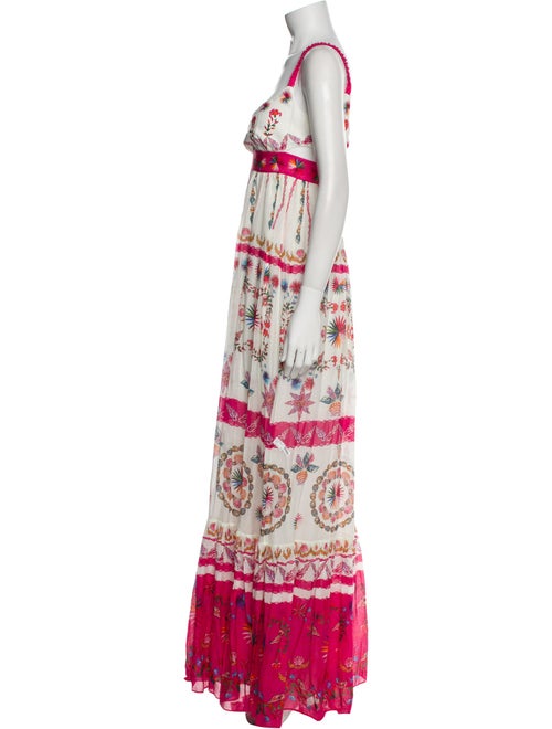 Saloni Linen Long Dress