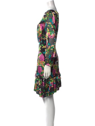 Saloni Floral Print Mini Dress