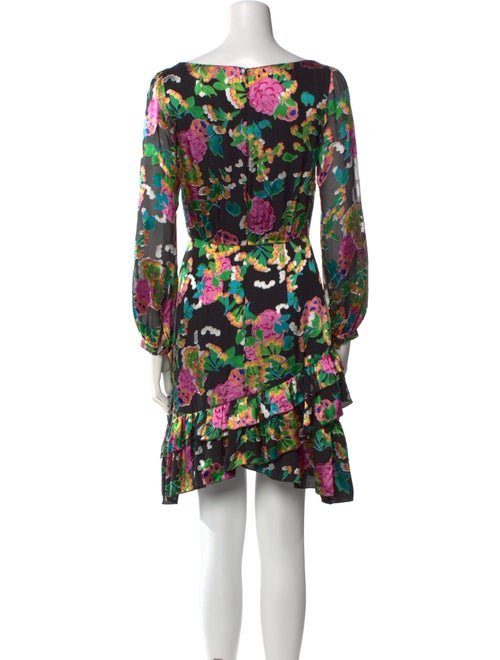 Saloni Floral Print Mini Dress
