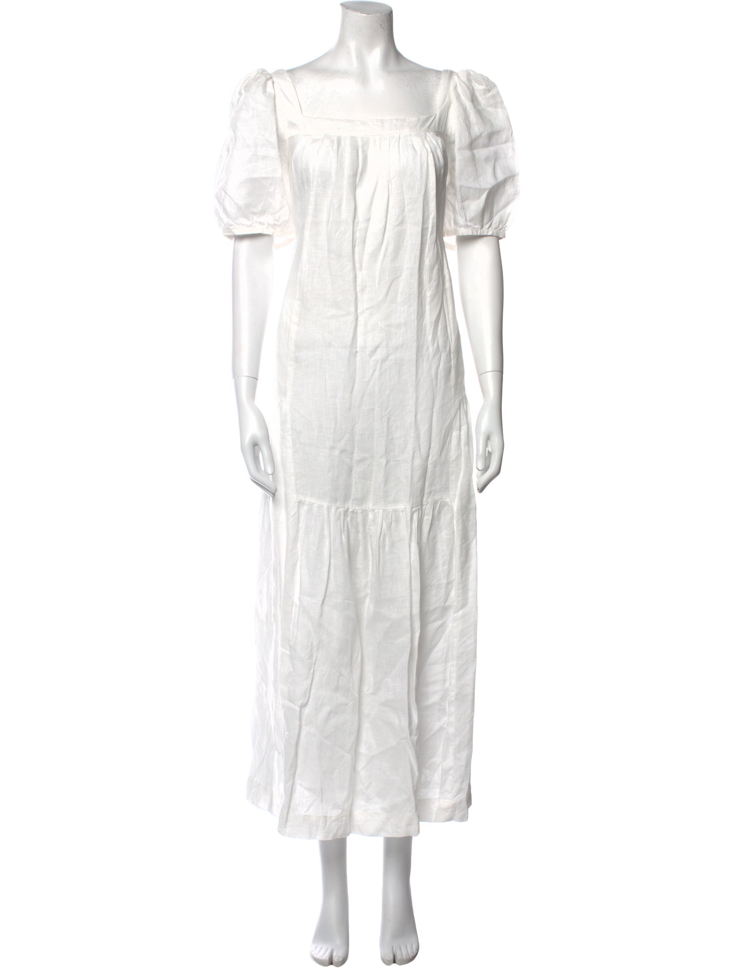 Saloni Linen Long Dress