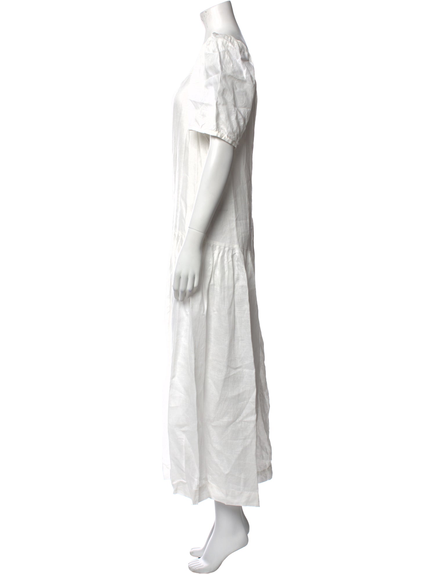 Saloni Linen Long Dress