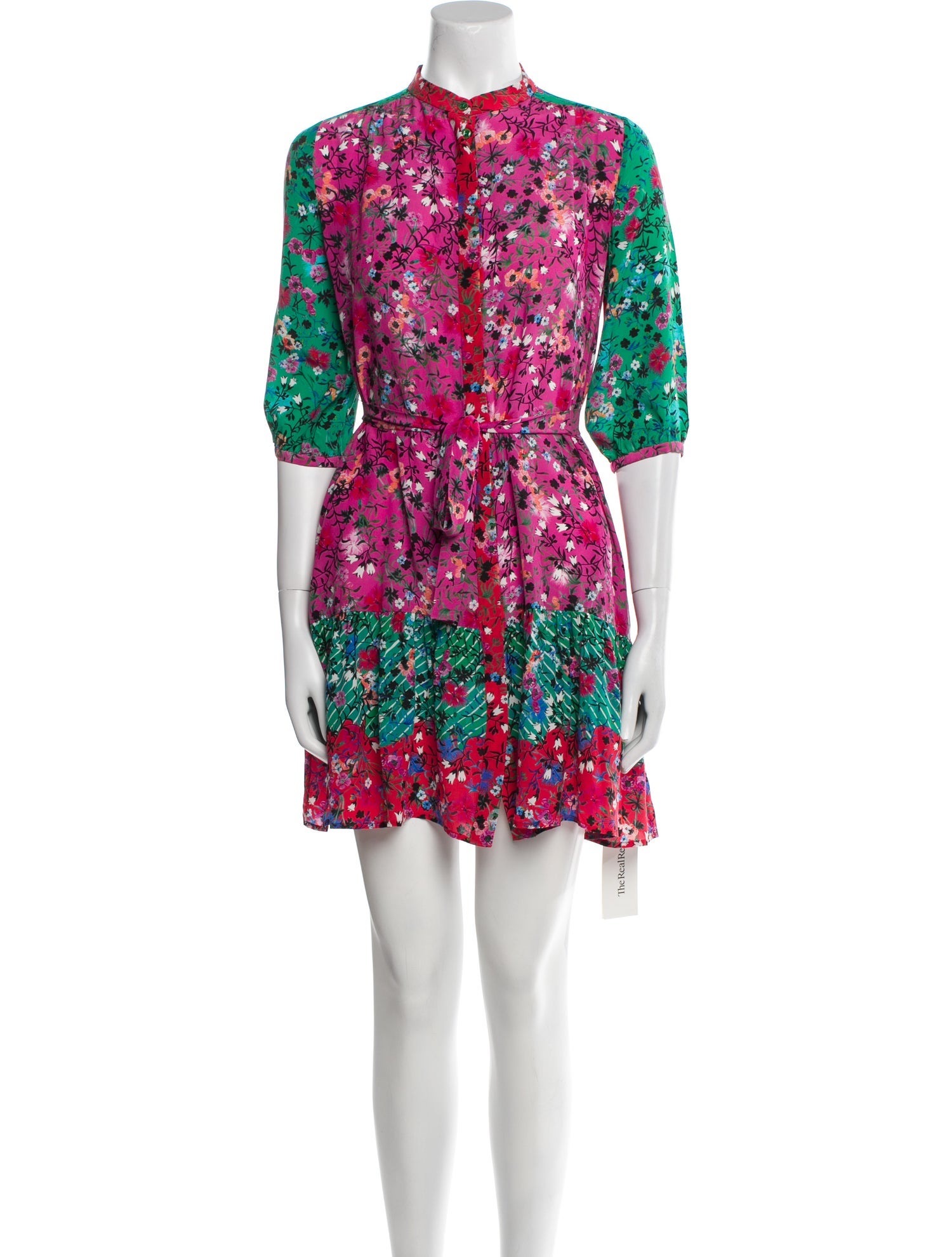 Saloni Silk Mini Dress