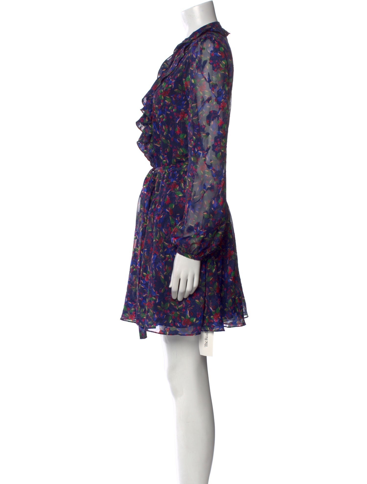 Saloni Floral Print Mini Dress