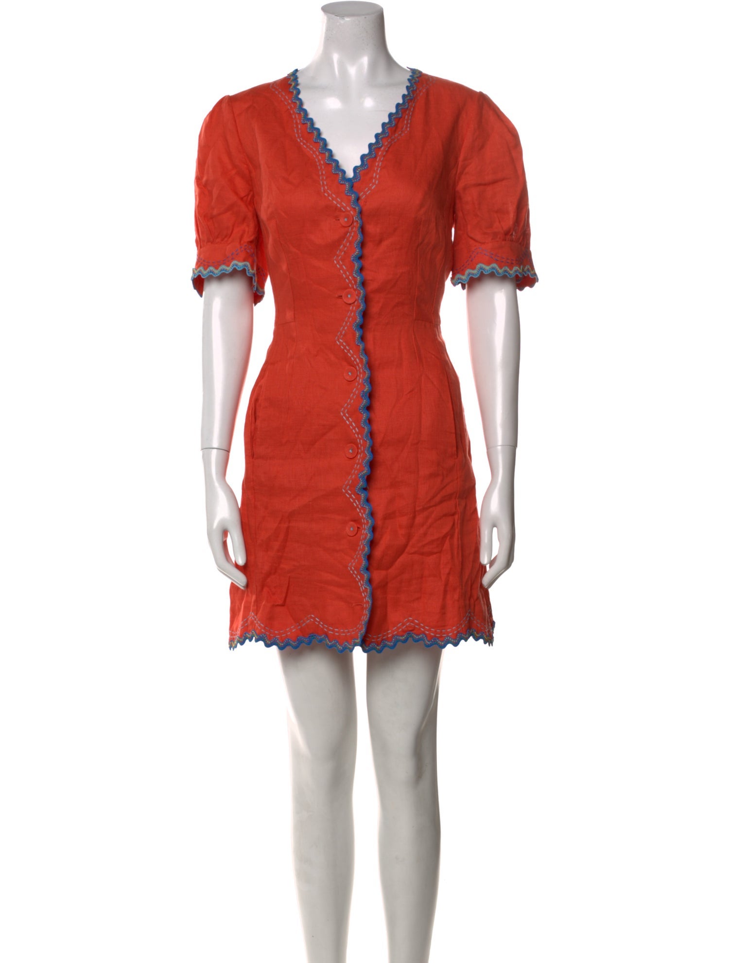 Saloni Linen Mini Dress
