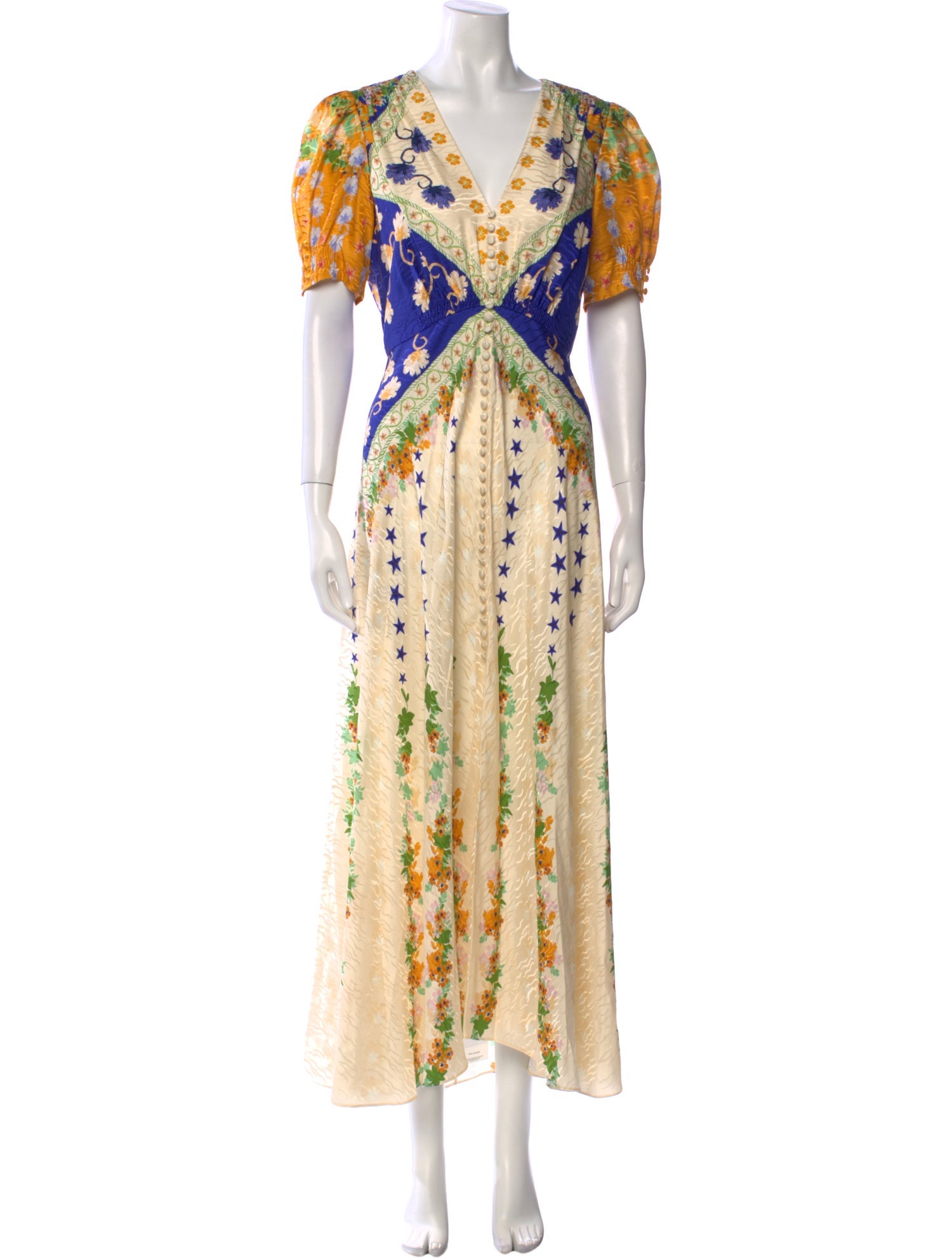 Saloni Silk Long Dress