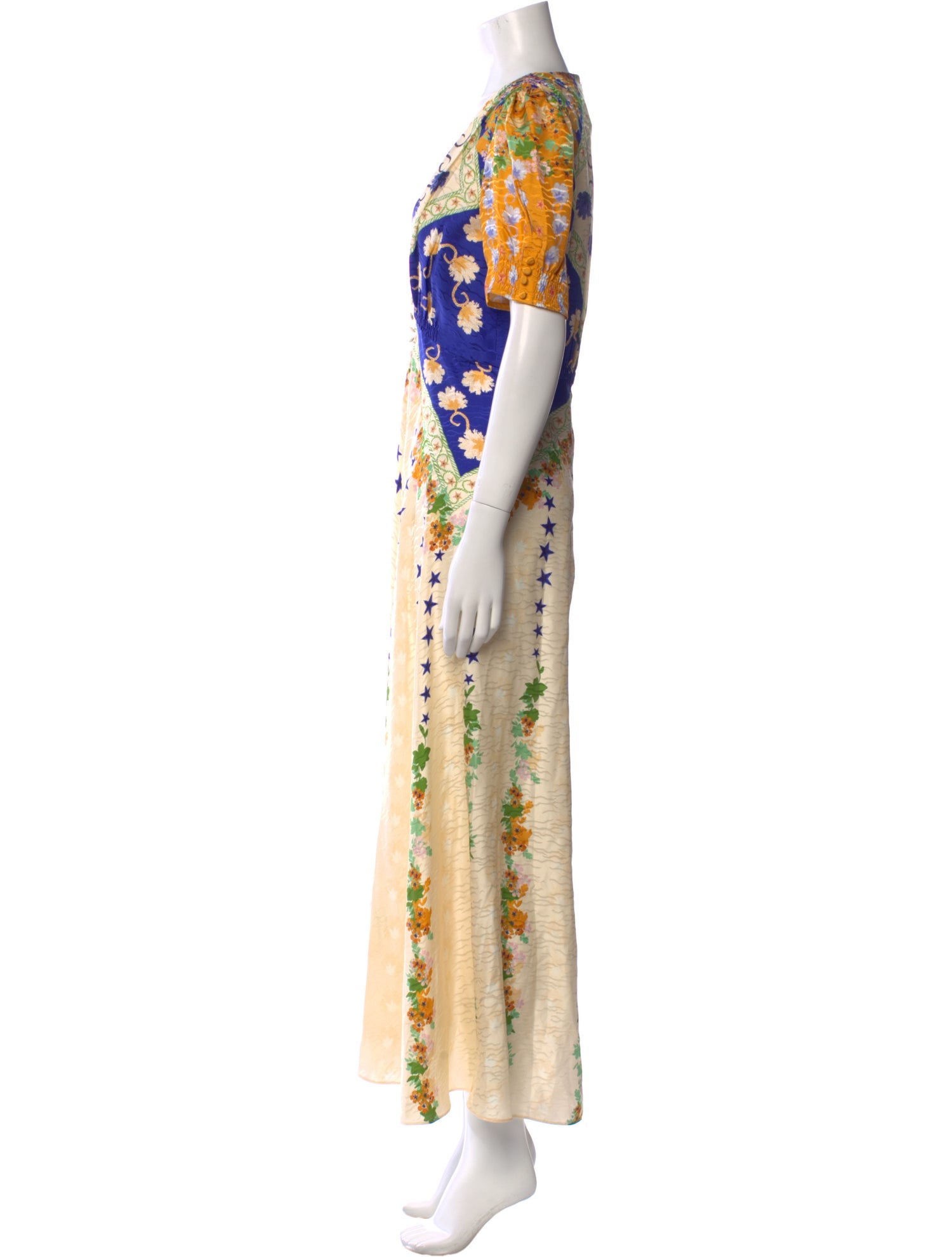 Saloni Silk Long Dress