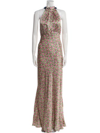 Saloni Silk Long Dress