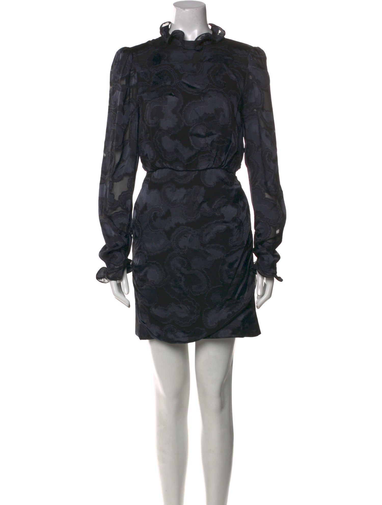 Saloni Floral Print Mini Dress