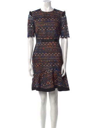Saloni Printed Knee-Length Dress