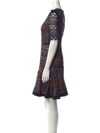 Saloni Printed Knee-Length Dress