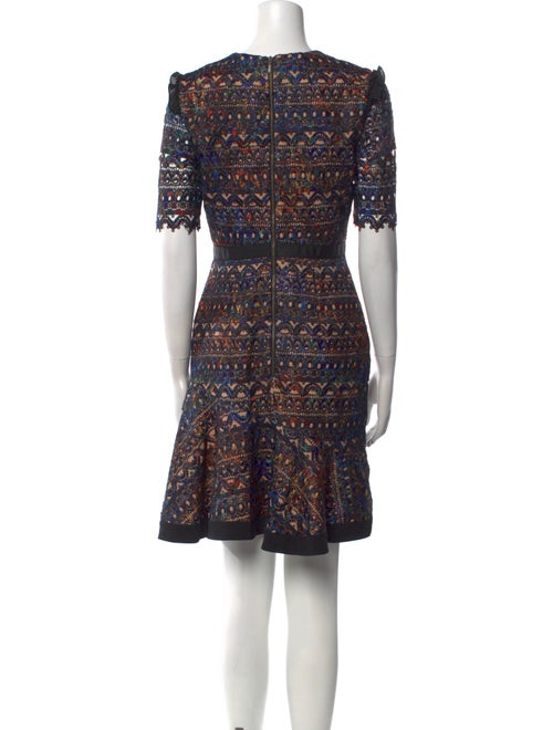 Saloni Printed Knee-Length Dress