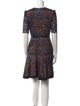 Saloni Printed Knee-Length Dress