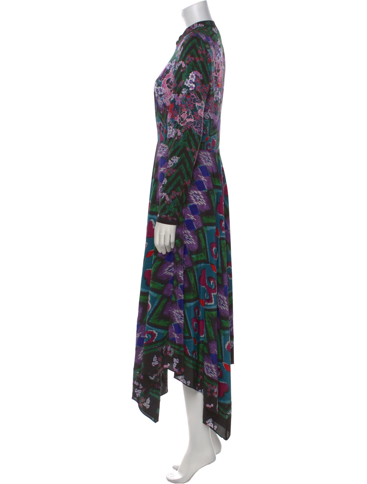 Saloni Silk Long Dress