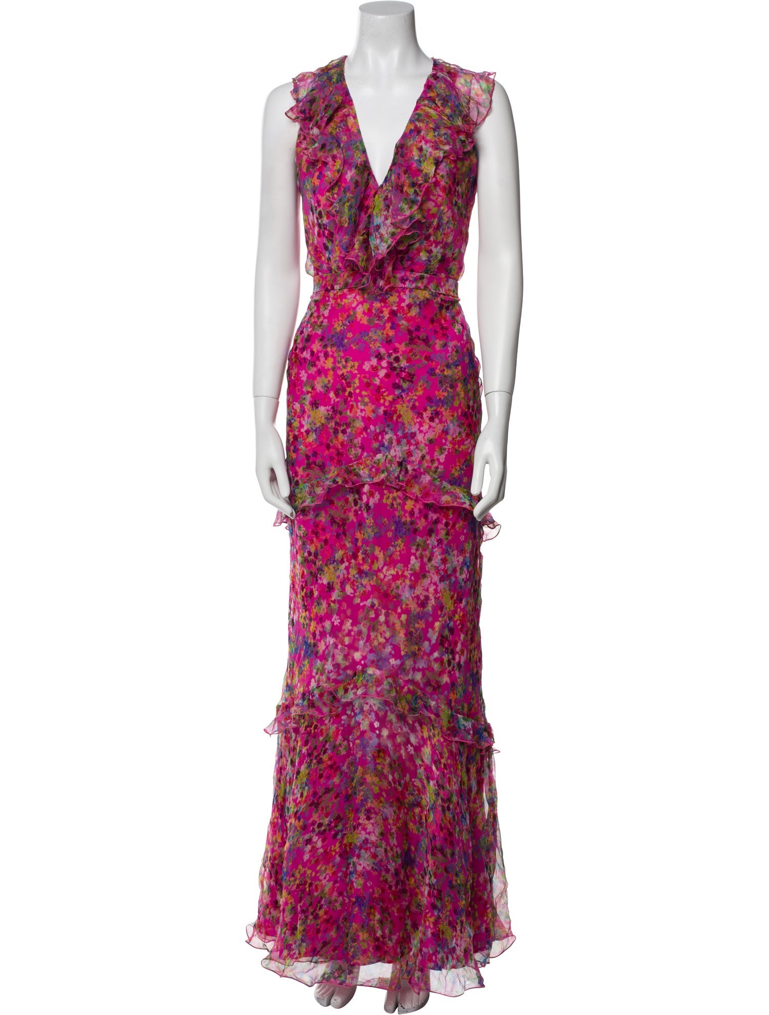 Saloni Silk Long Dress