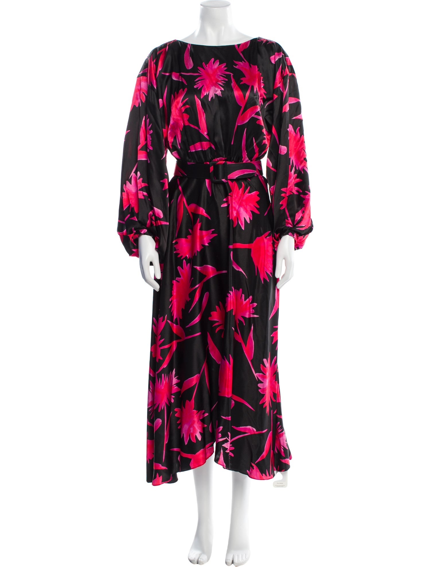 Saloni Silk Midi Length Dress