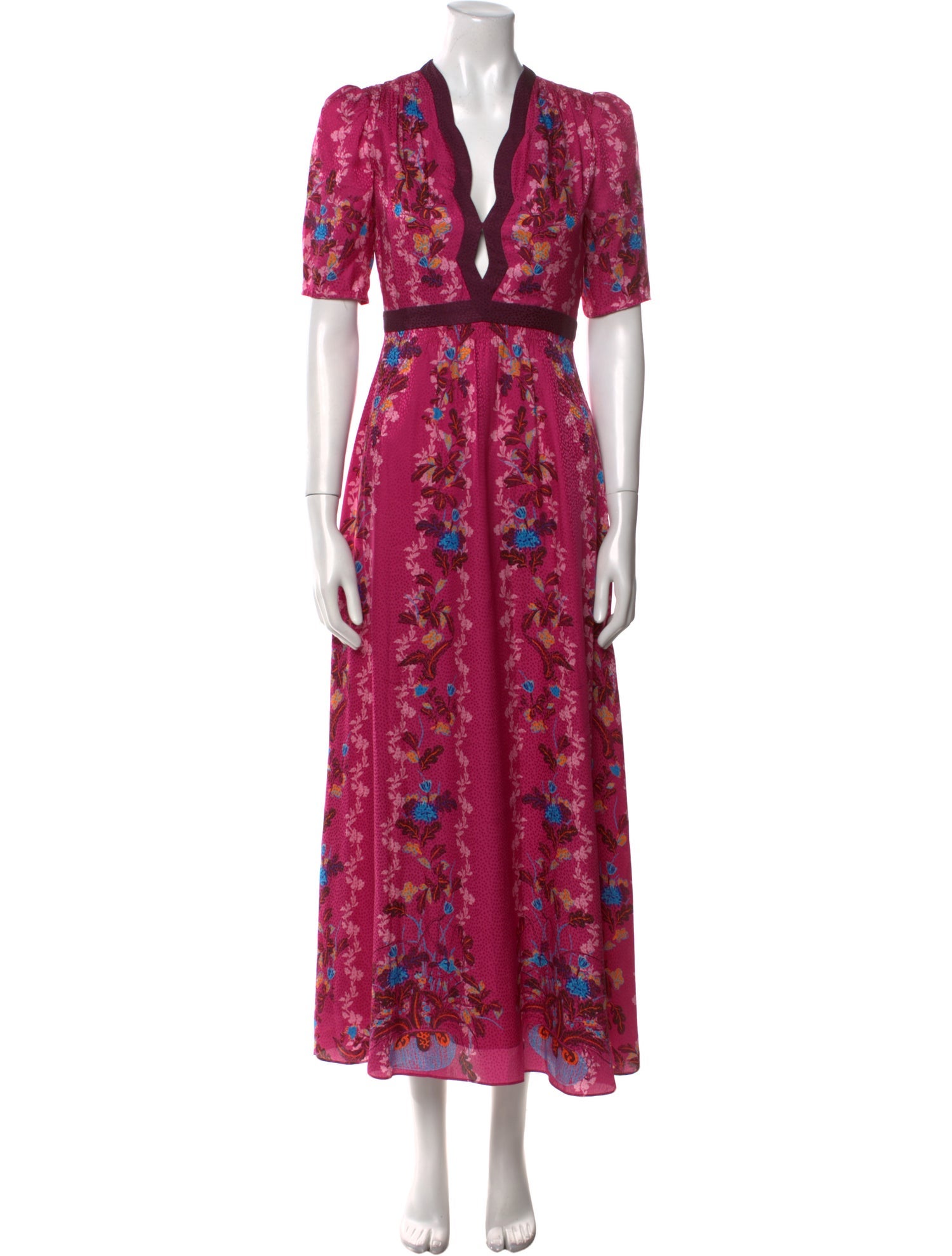 Saloni Silk Long Dress