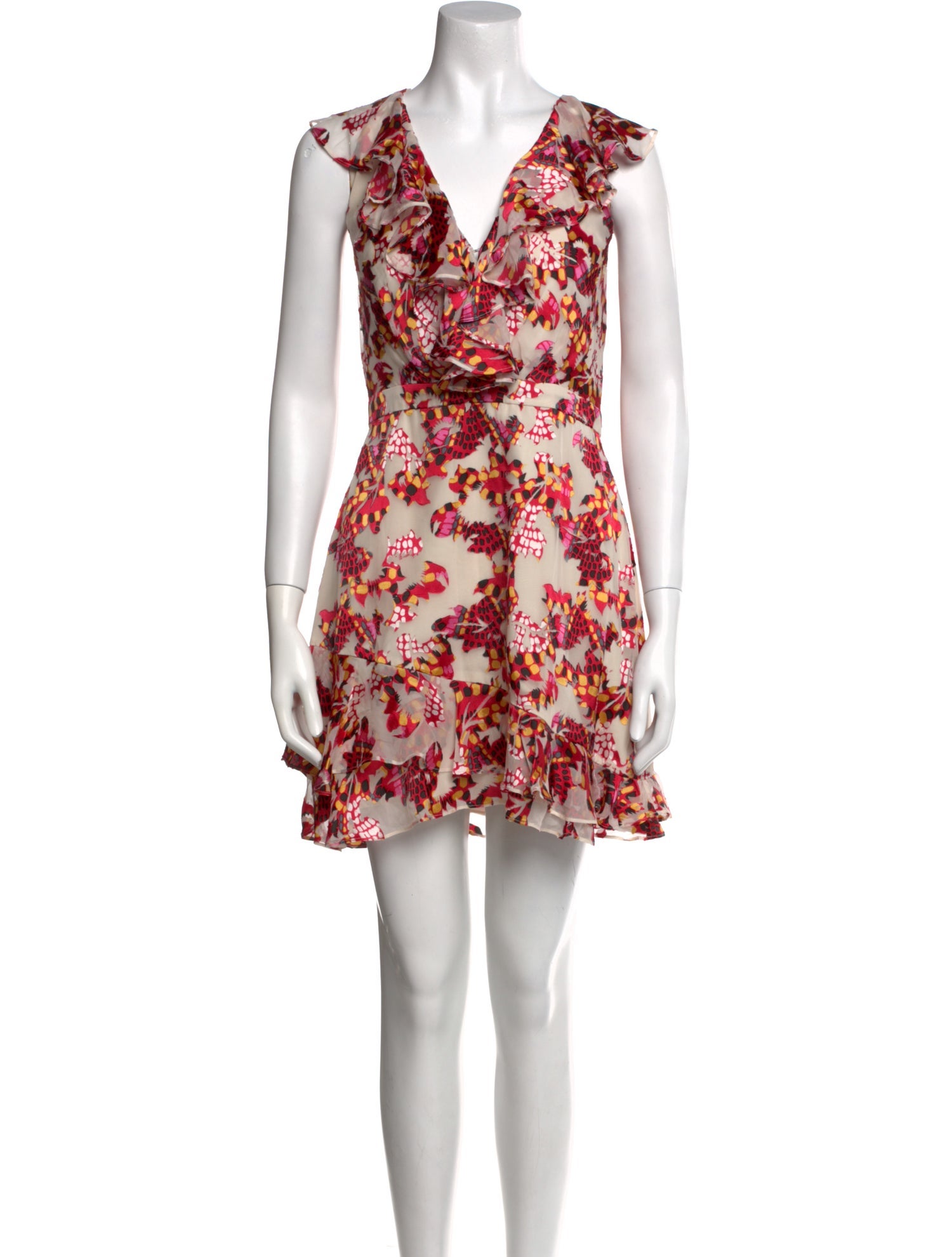 Saloni Floral Print Mini Dress