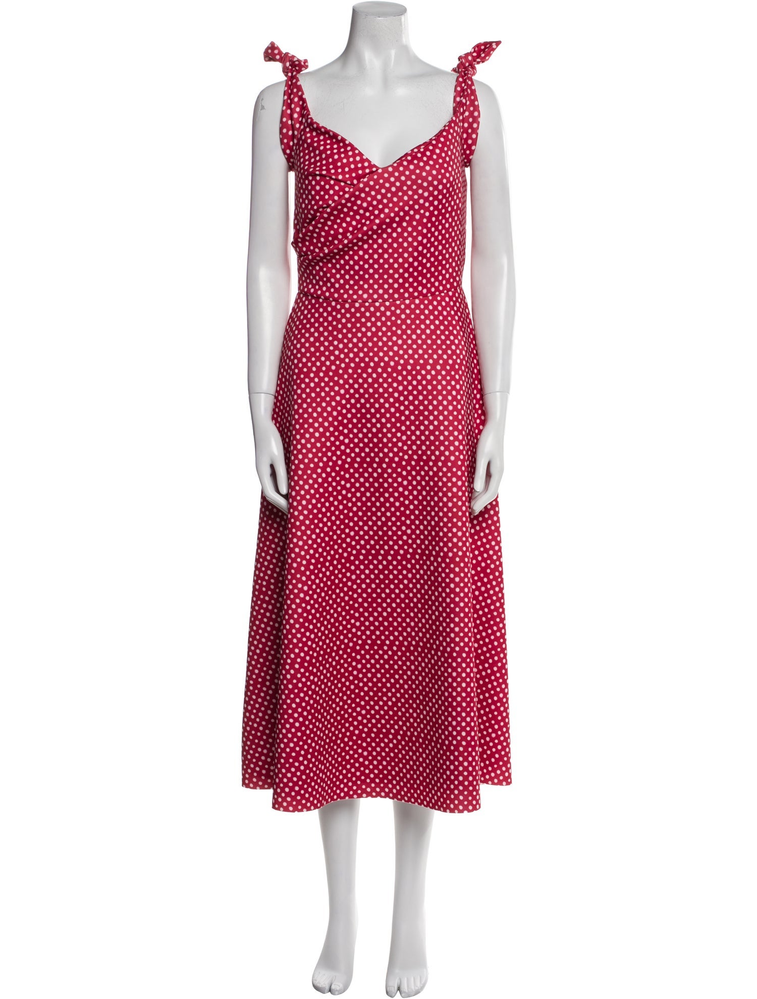 Saloni Polka Dot Print Long Dress