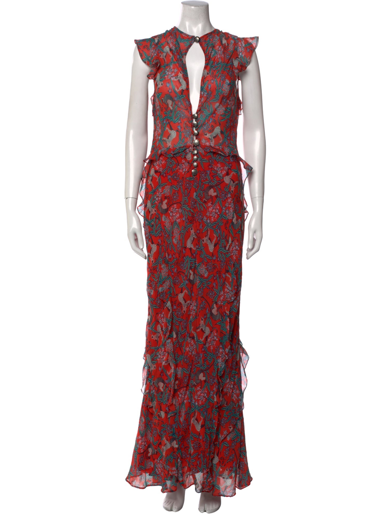 Saloni Silk Long Dress