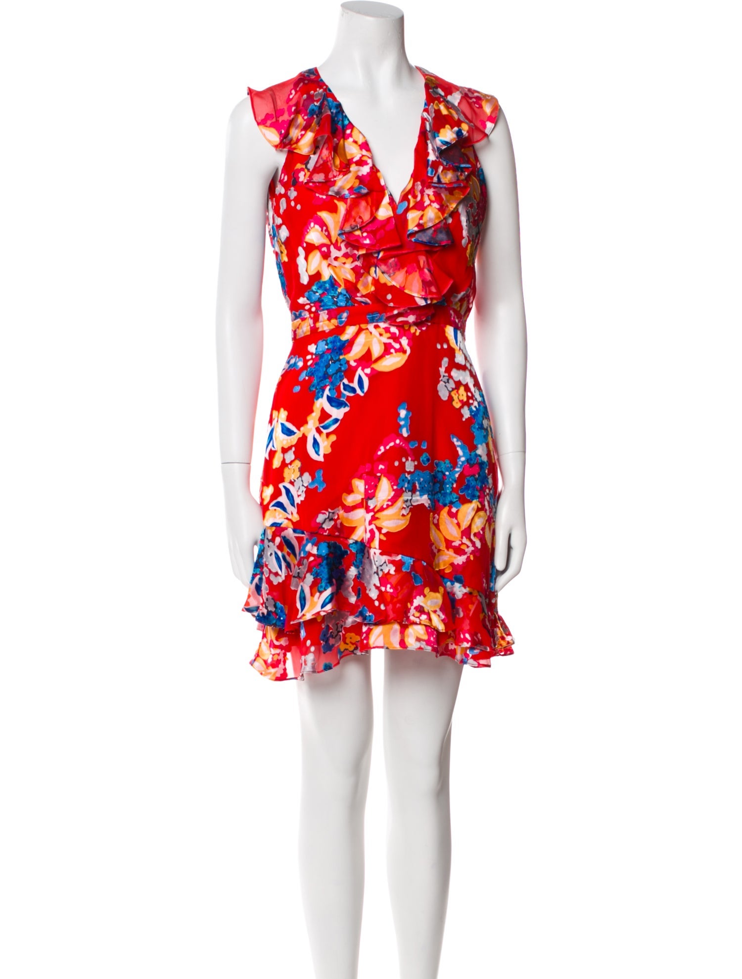 Saloni Floral Print Mini Dress