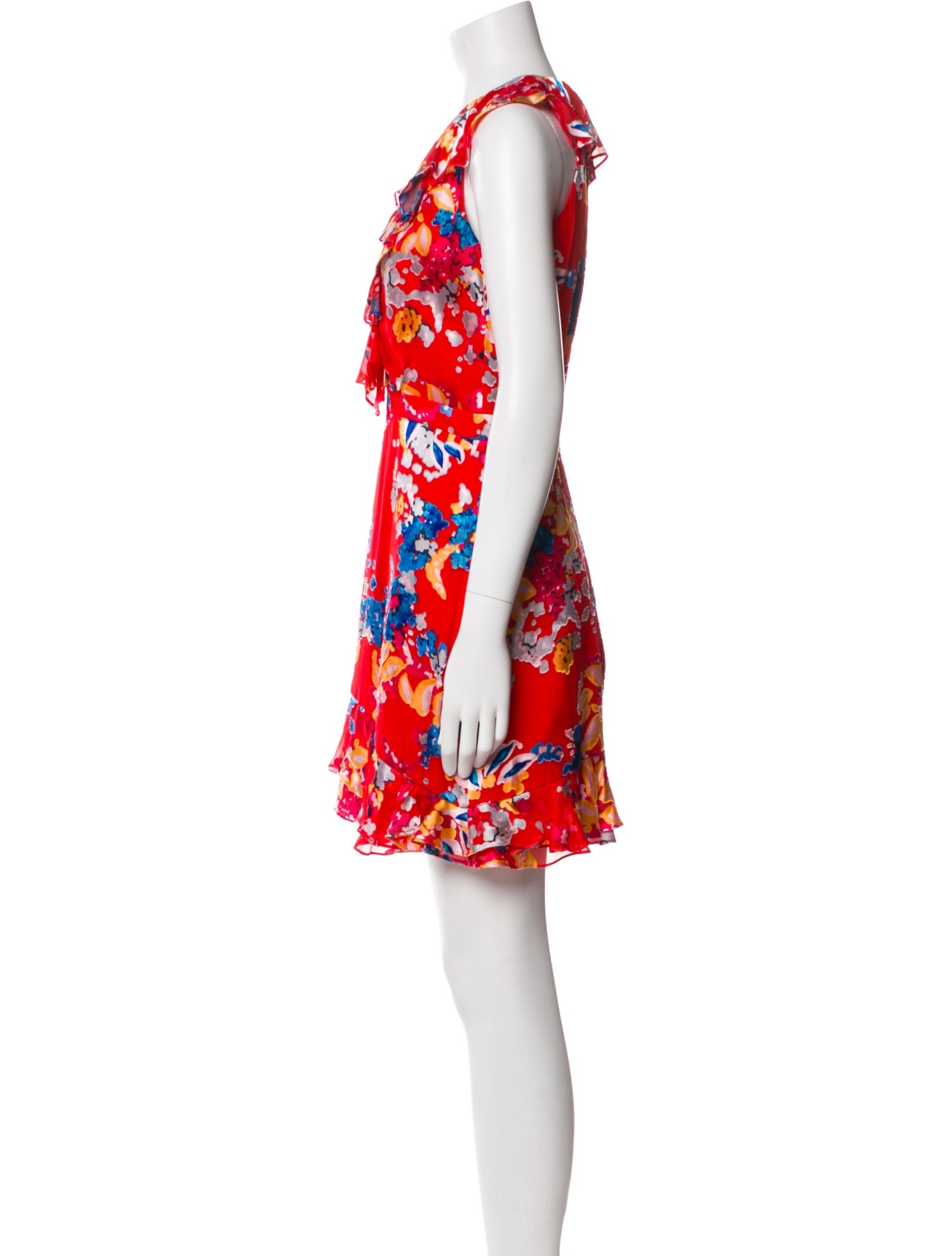 Saloni Floral Print Mini Dress