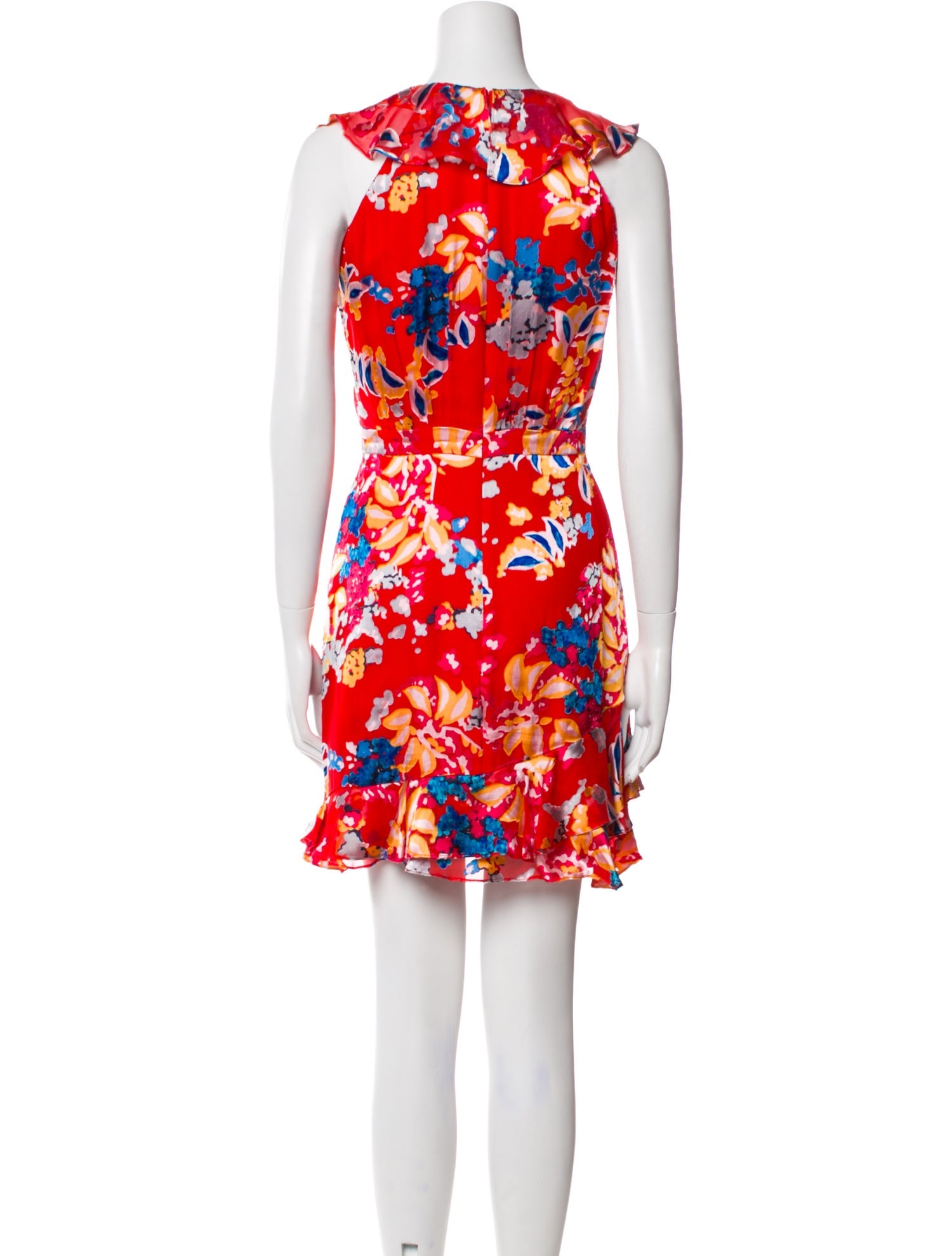 Saloni Floral Print Mini Dress