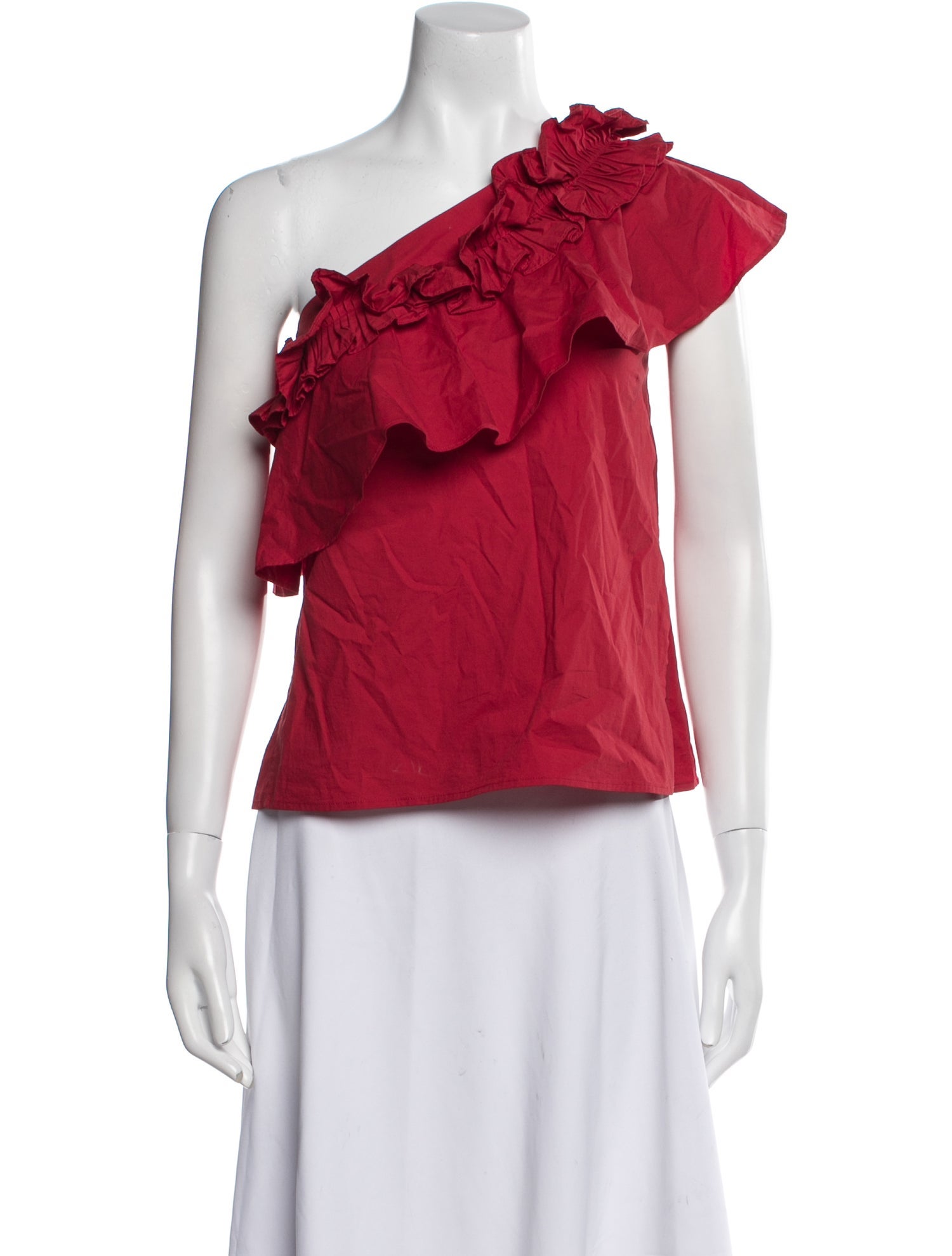 Saloni One-Shoulder Short Sleeve Top