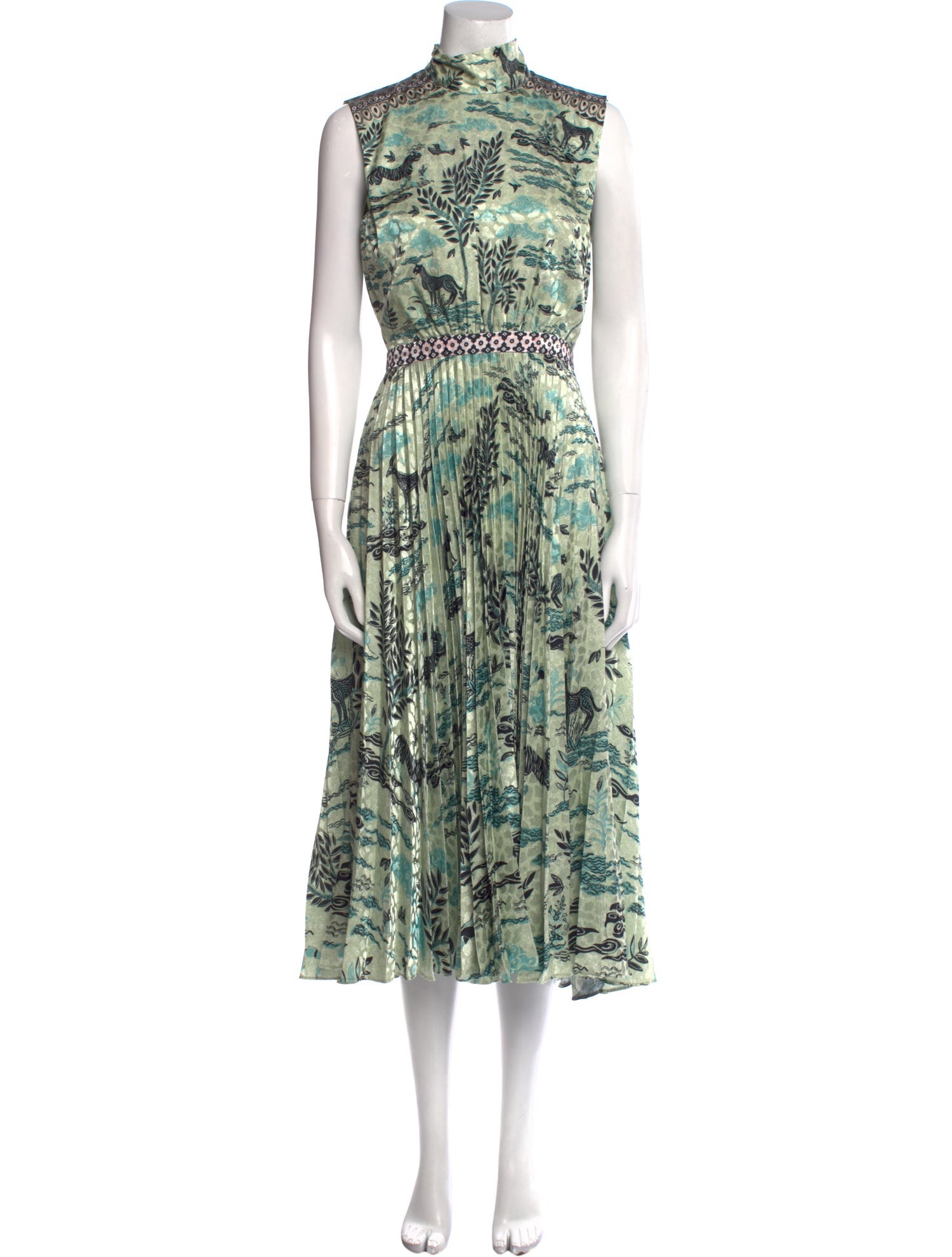 Saloni Floral Print Long Dress