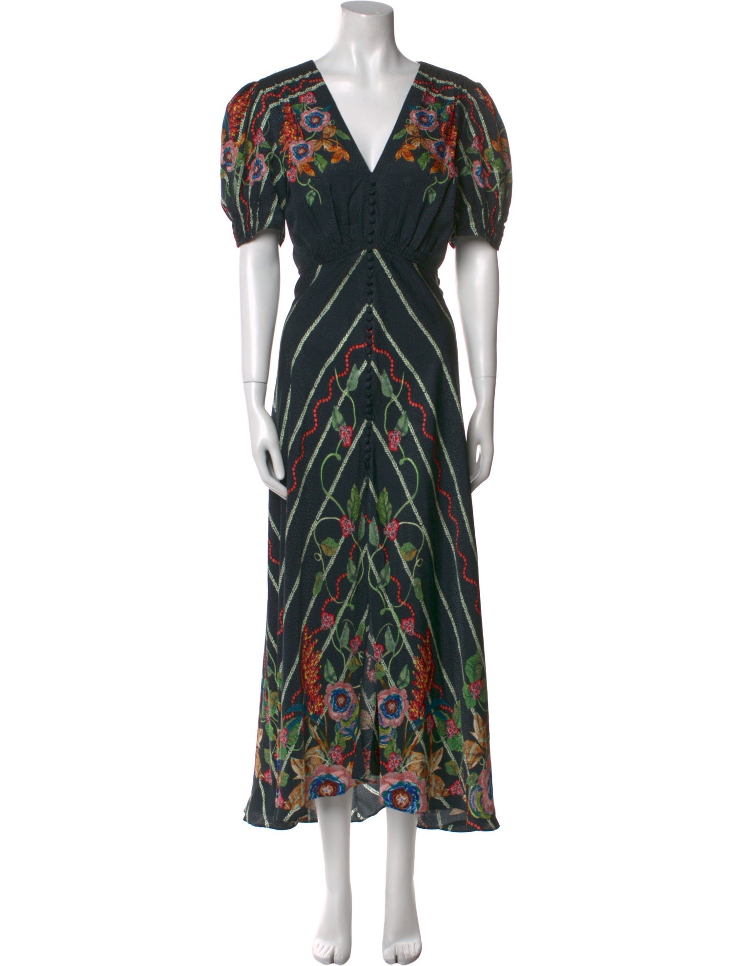 Saloni Silk Long Dress